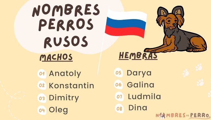 nombre ruso para perro